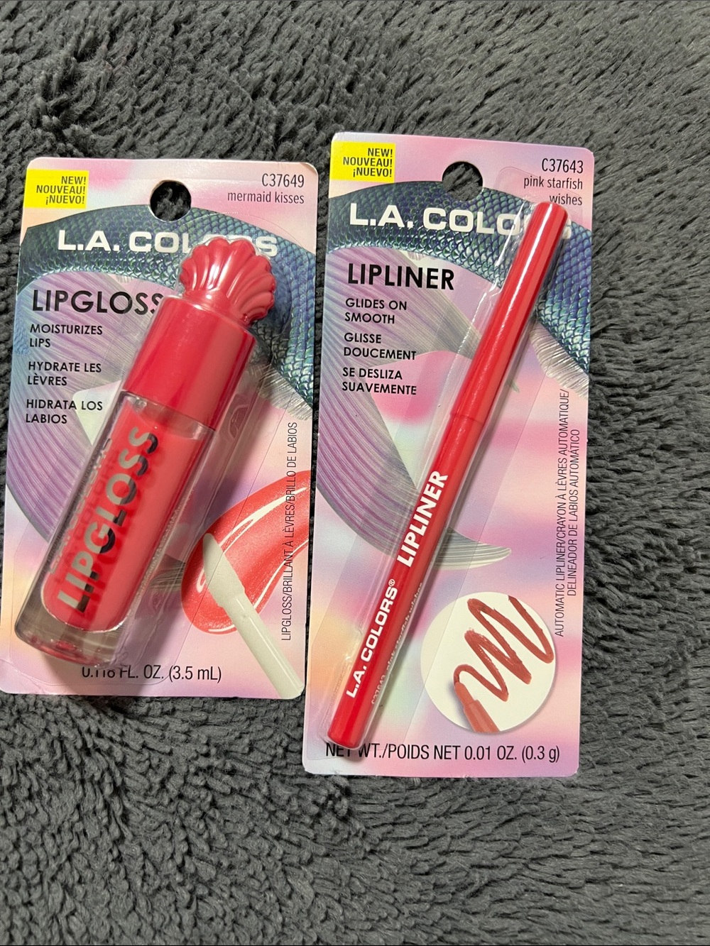 L.A. COLORS Pink Lipliner & Lipgloss Duo